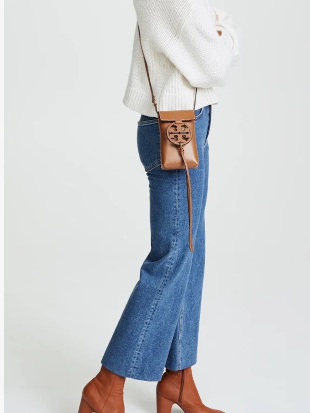 Tory Burch Miller Phone Crossbody Bag in Brown - NWOT